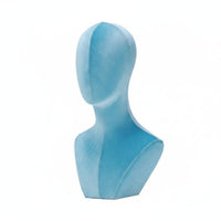 Velvet Mannequin Head Lightweight Hat Display Stand Odorless for Trade Display
