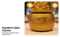 God of Wealth Statue Alloy Cai Shen Statue for Shopkeepers, Business Owners, Shop Opening, Office, Front Desk