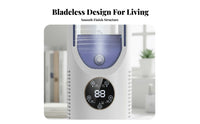 Cooling Mist Function Bladeless Desktop Fan Quiet Operation Desktop Spray Cooler 6 Speed Settings for Children, Bedroom, Office, Dorm Room