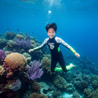1.5mm Thermal Wetsuit Cold Protection Kids' Full-Piece Wetsuit Single Piece Neoprene Suit 4-Way Stretch for Surfing, Snorkeling