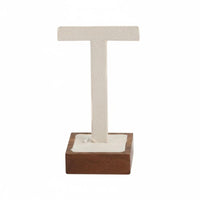 Walnut Jewelry Display Stand Velvet Lined Necklace Display Bust Modular Design for Boutique