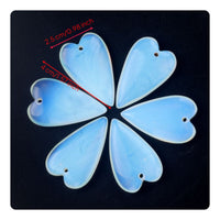 Heart Shaped Stone Charm DIY Friendly Craft Components Polished Finish