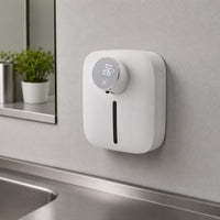 Wall-Mounted Foam Soap Dispenser Viewing Window Bathroom Accessory