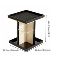 Rotating Makeup Organizer Easy to Clean Rotating Cosmetic Tray Large Capacity Makeup Storage Stand for Vanity