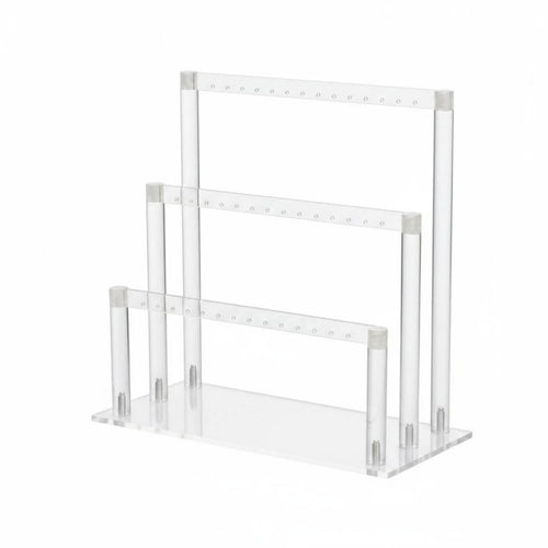Three-Tier Earring Display Stand Easy to See Accessory Storage Sturdy