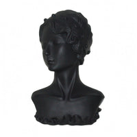Earring Display Bust Short Sculpted Hair Retail Fixture Hard PVC