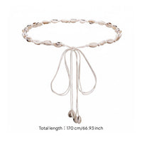 Woven Shell Belt Handmade Shell Waist Tie Comfortable for Women