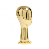 Electroplated Head Bust Stylized Face Reflective Display Mannequin with Base