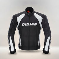 Motorcycle Jacket with Protective Padding Sporty Riding Jacket Apparel Fitted for Riders, Racing