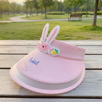 Sun Protection Kids Visor Hat Lightweight Ear Sun Hat for Outdoor, Beach