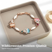 Silky Luster Stone Bracelet Colorful Charms Animal Enchantment Bracelet