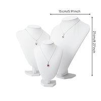 Necklace Display Bust Stable Base Jewelry Mannequin Stand Soft Material