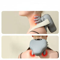 Heated Shoulder Massager Hot Compress Shiatsu Neck Massager Heat Treatment