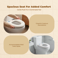 Plush Toilet Lid Cover, Thickened, Home, Random Color