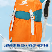 Lightweight Nylon Hiking Backpack, Outdoor Daypack, Unisex Sports Rucksack for Commuting, Students, Multi-Compartment