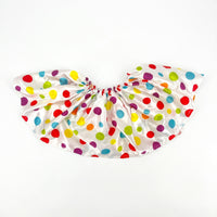 Clown Collar Layered Ruffles Elastic Neck Ruff White Material