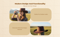 Men's Sun Hat, Wide Brim, Outdoor UV Protection