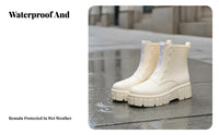 Platform Rain Boots Non-Slip Sole Waterproof Jelly Boots Fashionable