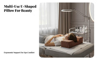 Breathable Textile Eyelash Grafting Pillow Washable Cover Eyelash Extension Pillow Side Pockets for Estheticians, Spa, Spas, Home Studio