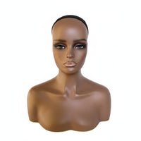 Realistic Mannequin Head Makeup Practice Hairpiece Display Head Material Realistic Mannequin Bust for Salon, Beauty School