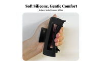 Large Fastener Frosted Finish Silicone Jaw Fastener Rectangular Hair Grip Soft Material Secure Hold for Women