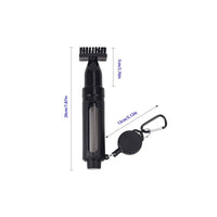 Water Spray Golf Brush Carabiner Clip Golf Club Cleaning Brush Nylon Bristles
