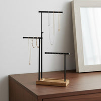 3-Tier Jewelry Stand Tangle-Tangle-Proof Storage Tabletop Accessory Rack Sturdy