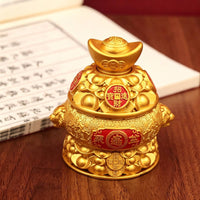 Treasure Bowl Prosperity Wealth Bowl Decoration Good Luck for Desk, Shop Owners