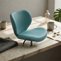 Upholstered Swivel Chair Cushioned Swivel Desk Chair Modern Seating