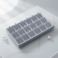 Velvet Jewelry Tray Compartmentalized Jewelry Organizer Tray Space Saving
