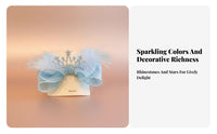 Feather Crown Hair Hairpiece Versatile Crown Feather Hair Barrette Princess Hairpiece Barrette Lightweight Comfortable to Wear