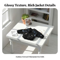 OB11 Doll Jacket Coating effect/12 Scale Doll Clothes Functional Zipper