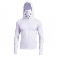 Fishing Sun Protection Shirt Smooth Finish Rash Guard Hoodie Thumb Holes