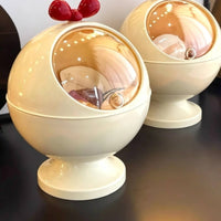 Countertop Makeup Organizer Cute Design Makeup Storage Box Dustproof Lid