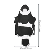 Black-and-White Critter Costume Funny Black-and-White Critter Cosplay Suit Stuffed Tail