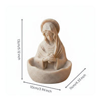 Blessed Mary Statue Bowl High Quality Resin Religious Jewelry Tray Spiritual