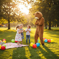 Character Costume Furry Animal Character Outfit Clear Vision Mesh Full Body Costume for Entertainers, Promotional Events
