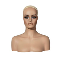 Mannequin Head with Shoulders PVC Shoulder Mannequin Head for Shop Window, Salon