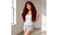 Breathable Cap Full-Head Hairpiece Heat-Resistant Long Wavy Hairpiece Natural-Looking Texture Hair Accessory Deep Waves