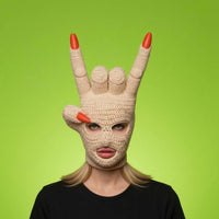 Hand-Shaped Balaclava Easy to Clean Knitted Face Covering Lightweight