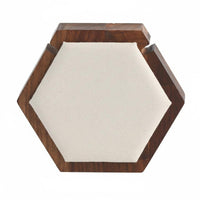 Walnut Jewelry Display Stand Velvet Lined Necklace Display Bust Modular Design for Boutique