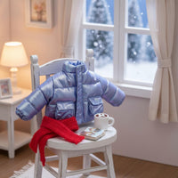 Shiny Rose Doll Jacket Soft Material Miniature Winter Coat Easy to Wear