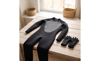 3mm Full-Body Wetsuit Streamlined One-Piece Wetsuit Snug Long-Sleeve Dive Skin Insulating for Children, Water Sports, Snorkeling, Surfing