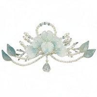 Peony Flower Headpiece Elegant Design Chinese Design Hair Crown Traditional Chinese Attire Hair Accessory Handmade Bead Flower