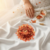 50 G Five Petal Flower Sequin Glittery Flower Sequin Iridescent