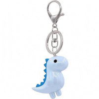Cartoon Dinosaur Keychain Smooth Dino Charm Keychain Glossy for Keys