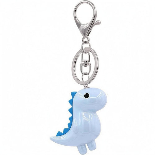 Cartoon Dinosaur Keychain Smooth Dino Charm Keychain Glossy for Keys