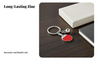Zinc Alloy Rotating Sports Ball Keychain Creative Gift Rotatable Basketball Keyring Long-Lasting Metal for Men, Backpack Decoration