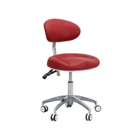 Technician Stool Upholstered Adjustable Height Stool Chrome Finished Height Adjustable Salon Chair