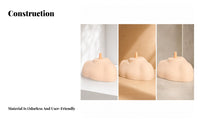Shoulder Mannequin Base Molded Skin-Toned Hair Styling Head Support